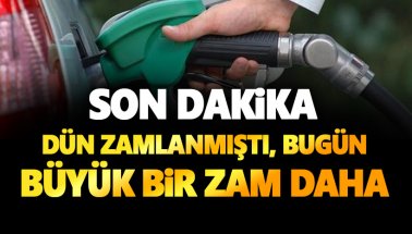 Kötü haber! Motorine dün zam gelmişti. Bugün bir zam daha geldi