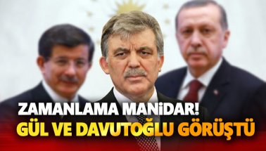 Flaş gelişme! Abdullah Gül ve Ahmet Davutoğlu görüştü…