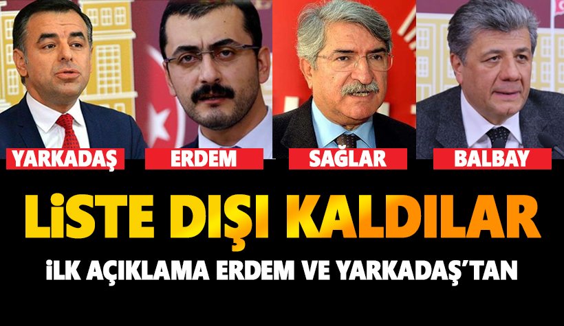 İşte CHP'de liste dışı kalan isimler!