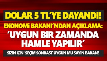 Bakan'dan dolar açıklaması: Uygun zamanda hamle yapılır