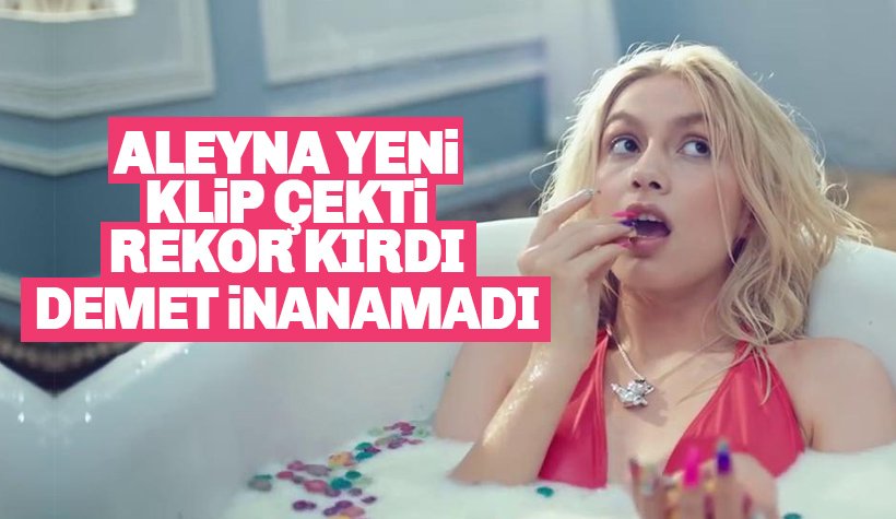 Aleyna Tilki, Yalnız Çiçek'e klip çekti, Demet inanmadı. İşte O klip