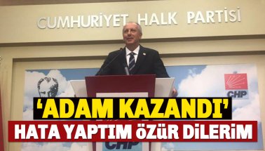 İnce’dan 'Adam kazandı' açıklaması: Hata yaptım Özür dilerim