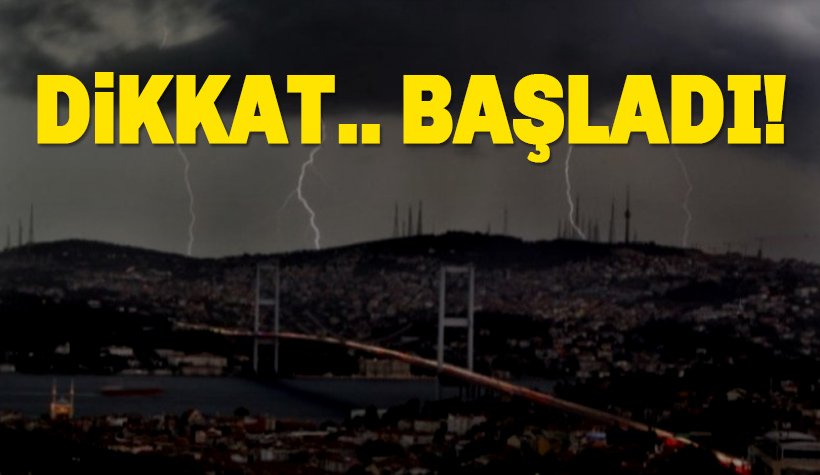 Son dakika: İstanbul’da yoğun yağış hayatı felç etti