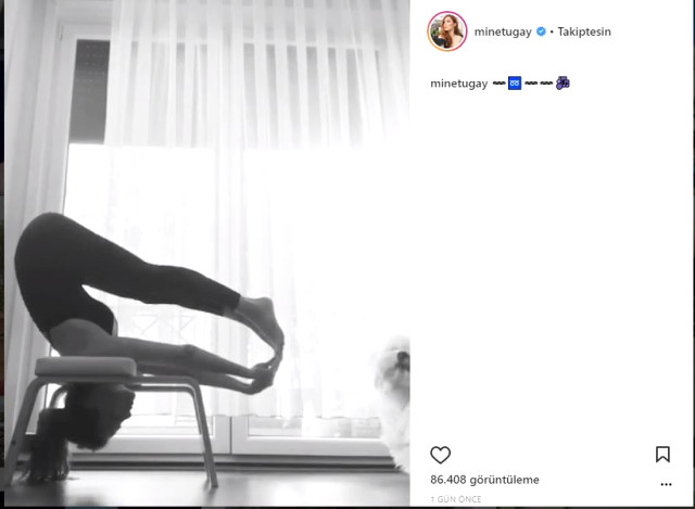 Ünlü Oyuncu Mine Tugay Yer Çekimine Meydan Okudu