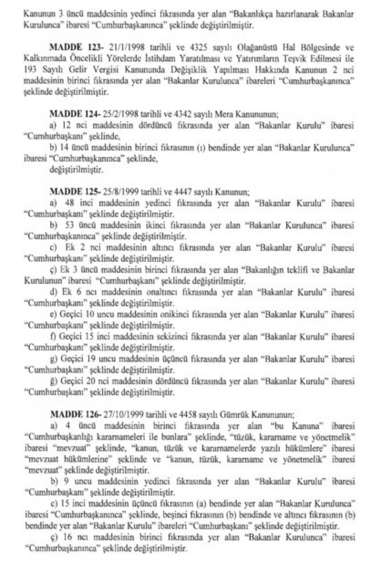 700 Nolu KHK Yayımlandı. İşte Uyum Yasaları değişiklikleri