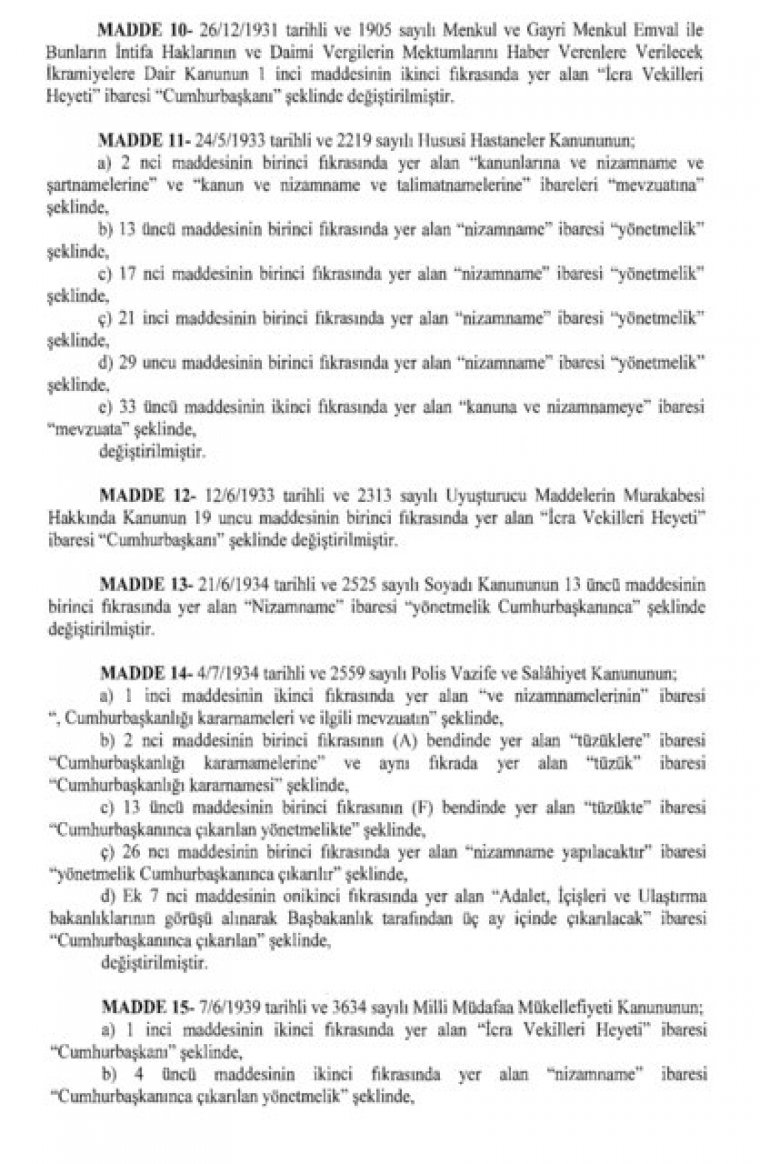 700 Nolu KHK Yayımlandı. İşte Uyum Yasaları değişiklikleri