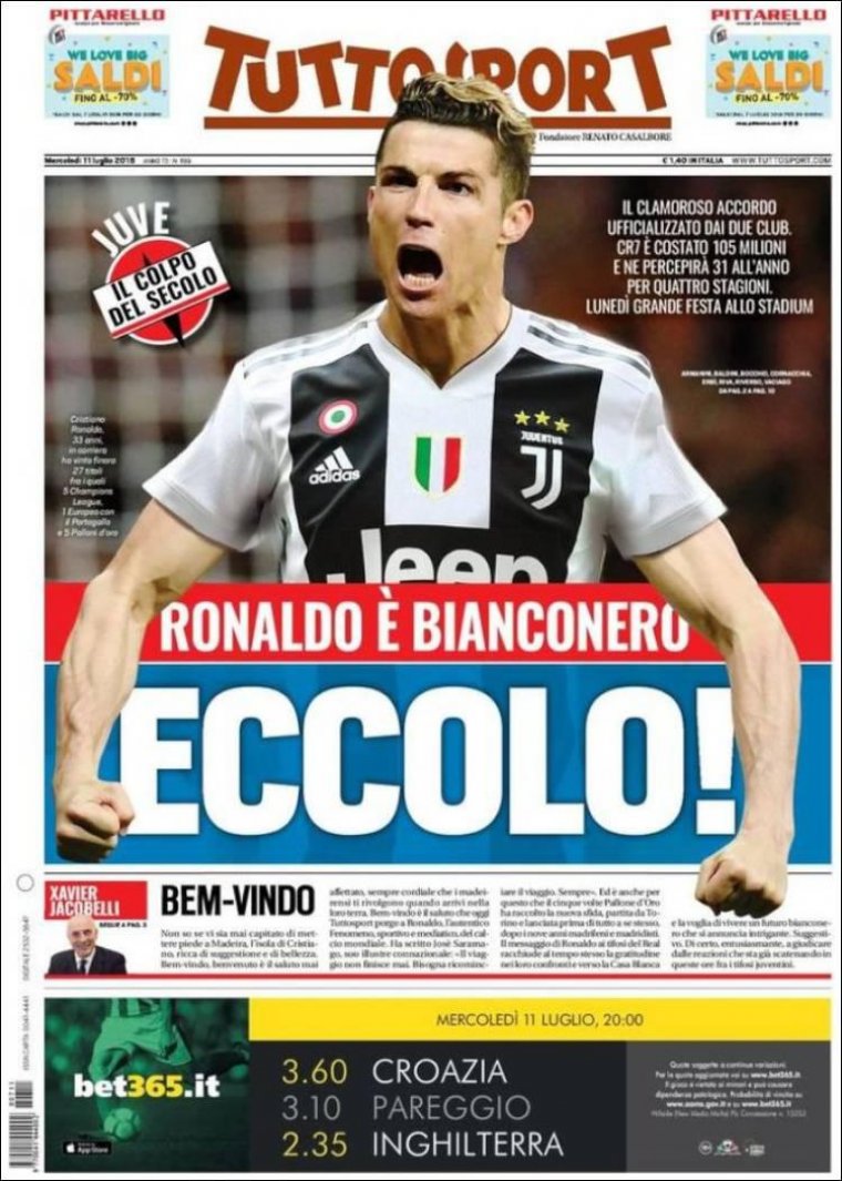 Ronaldo Transferi! İtalya Hala İnanamıyor
