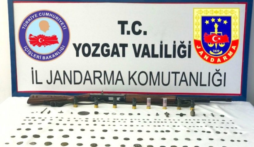 Yozgat'ta 203 adet sikke ve tarihi obje ele geçirildi