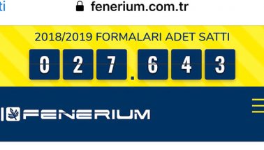 Fenerbahçeliler Forma Satışını Sayaçtan Takip Edecek!