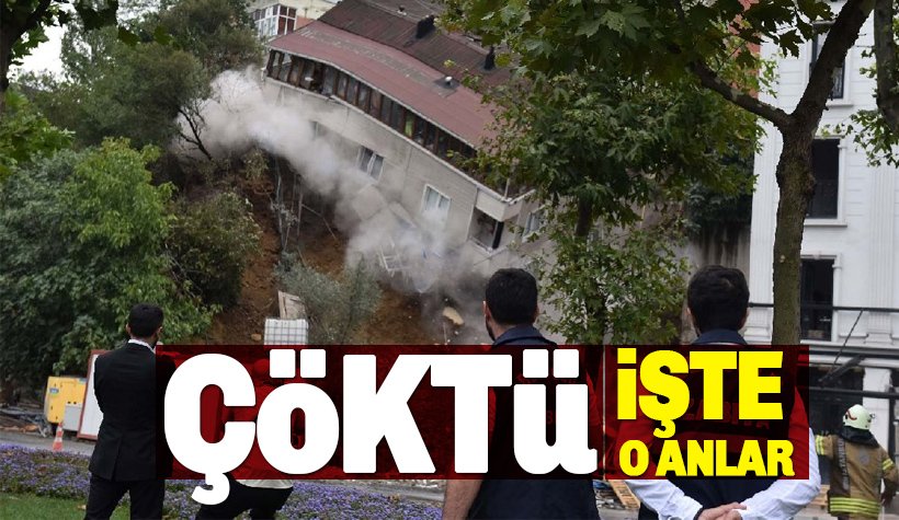 İstanbul Sütlüce'deki Bina Canlı Yayında Böyle Çöktü
