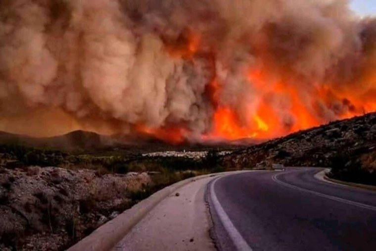 Yunanistan'daki yangın için 'insanlık dışı' yorumlar