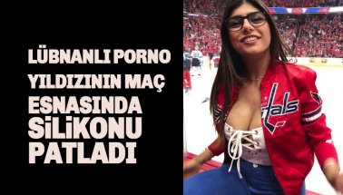 Yetişkin film yıldızı Mia Khalifa'nın maç esnasında silikonu patladı