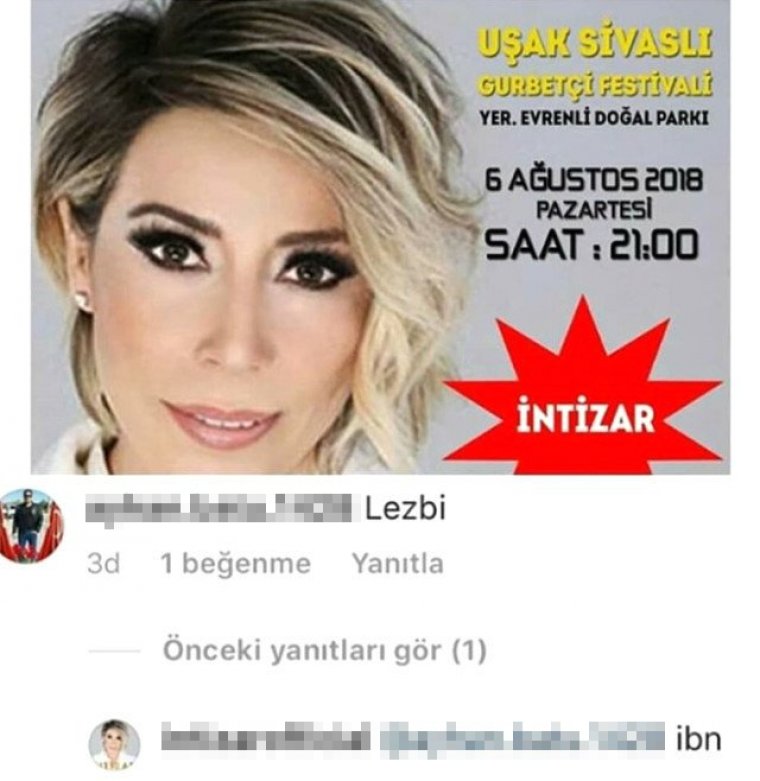 İntizar'dan kendisine 'Lezbiyen' yorumu yapan takipçisine ağır cevap