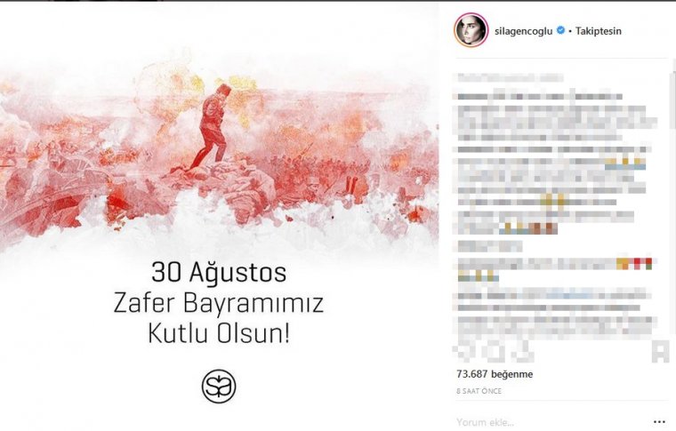 Ünlü isimlerin dikkat çeken 30 Ağustos paylaşımları