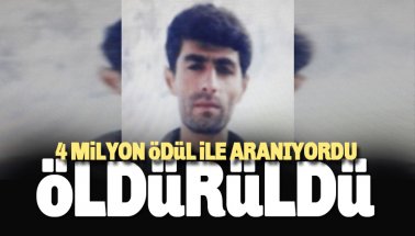 4 milyon TL ödülle aranan 'Cuma Mardin' kod adlı Mehmet Sait Sürer öldürüldü
