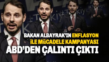 Bakan Albayrak'ın, Enflasyon ile Mücadele planı ABD'den çalıntı iddiası
