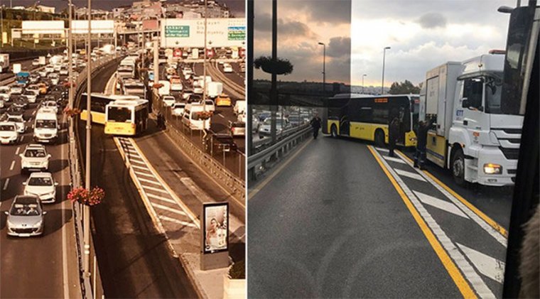 İstanbul'da Metrobüs arızası seferleri aksattı!