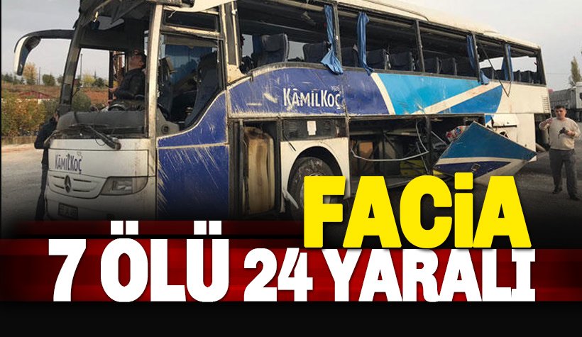 Son dakika: Yolcu otobüsü devrildi: 7 ölü, 24 yaralı var..