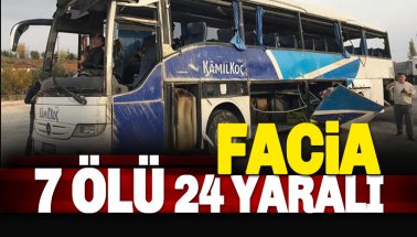 Son dakika: Yolcu otobüsü devrildi: 7 ölü, 24 yaralı var..