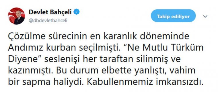 Cumhur İttifakında şimdi de Andımız çatlağı: Brunson'a yargı! Andımız'a karşı