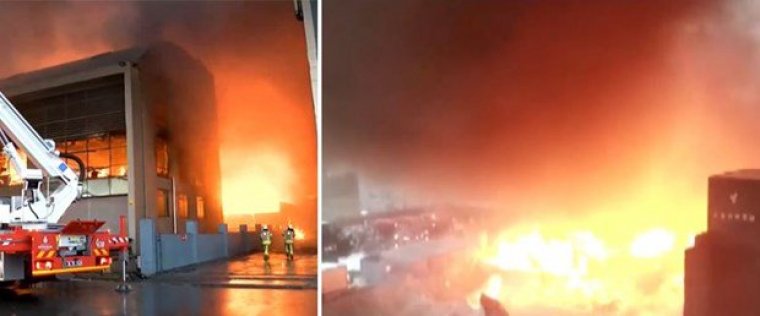İstanbul'da fabrikalar yanıyor: Patlamalar meydana geldi..