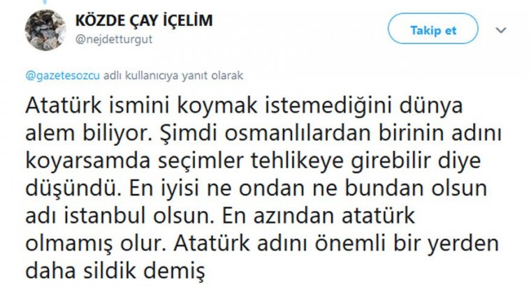 Erdoğan yeni havalimanının ismini açıkladı: İşte ilk tepki ve yorumlar