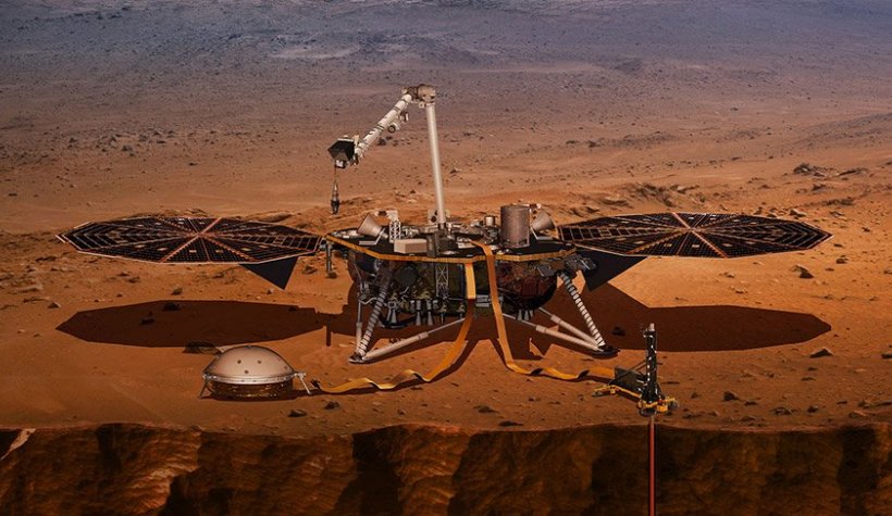 Tarihi Anlar! Mars kaşifi 'Insight' iniş yaptı: İşte Mars'tan ilk görüntü