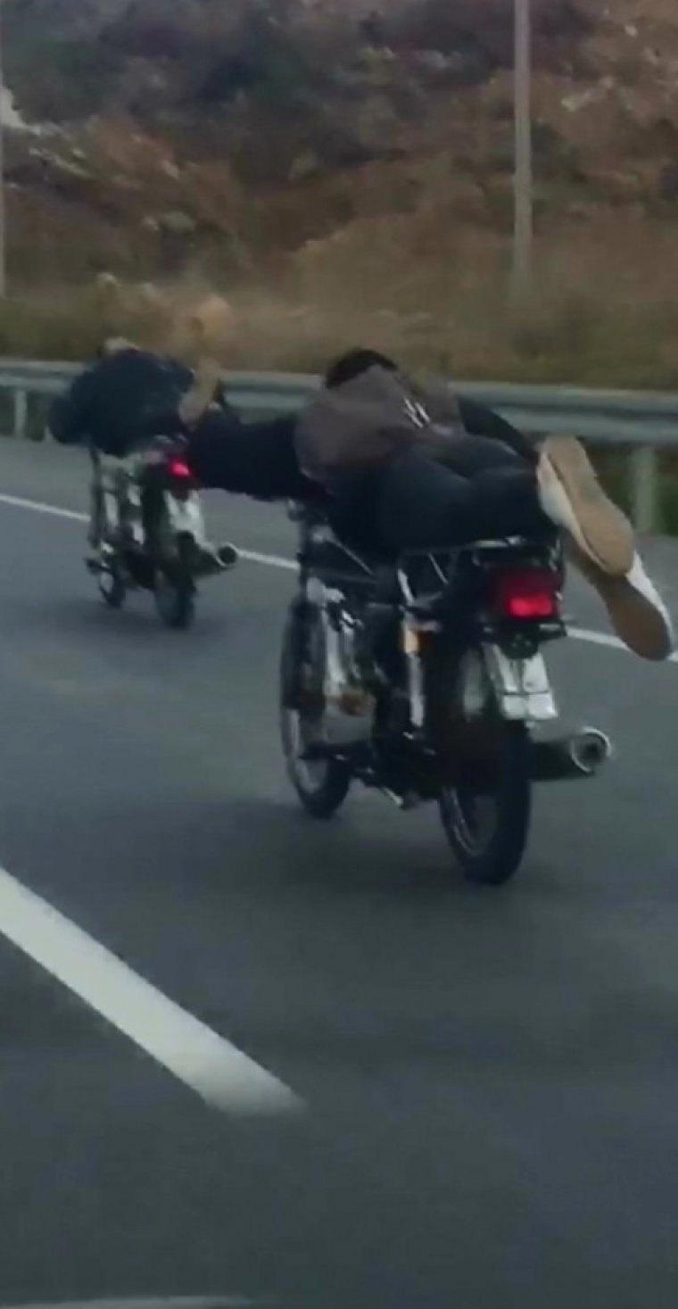 Motosiklet Magandalarından pes dedirten hareket