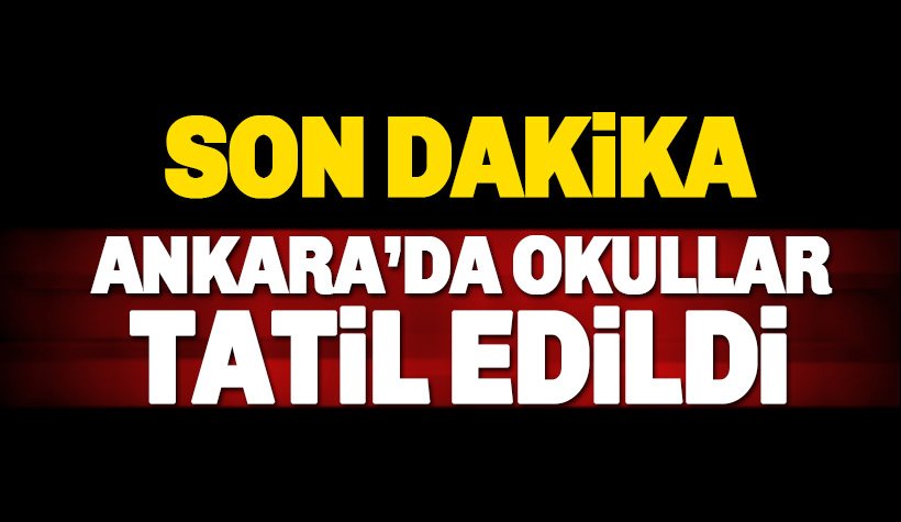 Son dakika: Ankara'da okullar tatil edildi