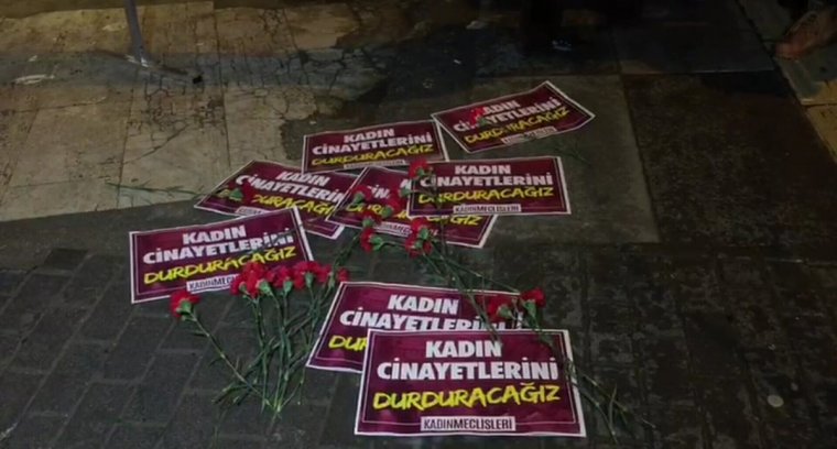 Ankara'da Kadın Cinayeti Protesto Edildi