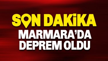 Son dakika: Marmara'da deprem oldu