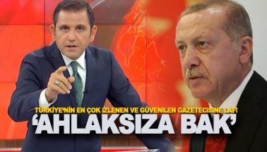 Erdoğan'dan, Gazeteci Fatih Portakal'a: Ahlaksıza Bak