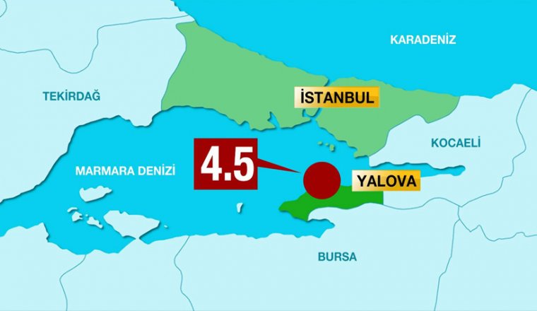 Son dakika: Yalova'da deprem! İstanbul'da da hissedildi