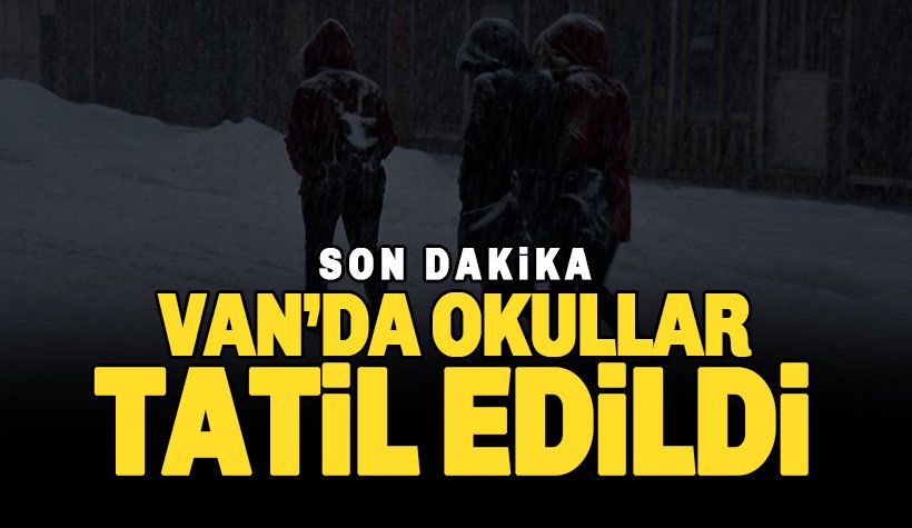 Son dakika: Van'da okullara kar tatili