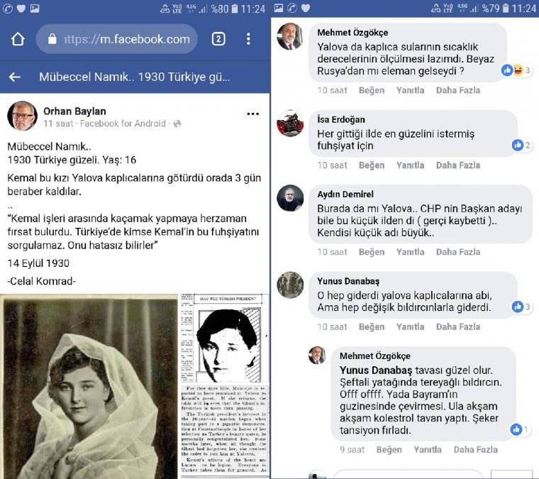 Orhan Baylan'dan çirkin Atatürk paylaşımı