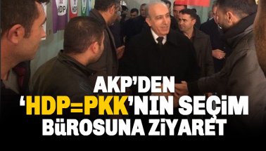 AKP'den HDP'nin seçim bürosuna ziyaret