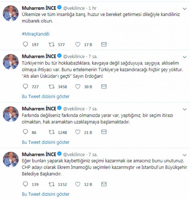 ‘Atı alan Üsküdar’ı geçti’ Sayın Erdoğan!’
