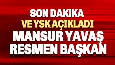 Son dakika: Mansur Yavaş'ın Başkanlığı Kesinleşti