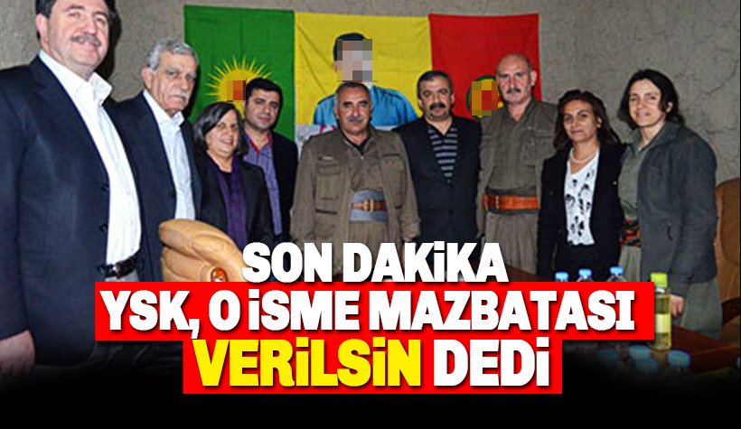 Son dakika: YSK, HDP'li Ahmet Türk'e mazbata verilsin dedi