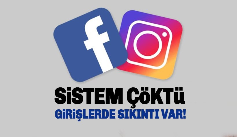 Facebook İnstagram Çöktü. Bakanlıktan açıklama geldi. Sorun düzeldi