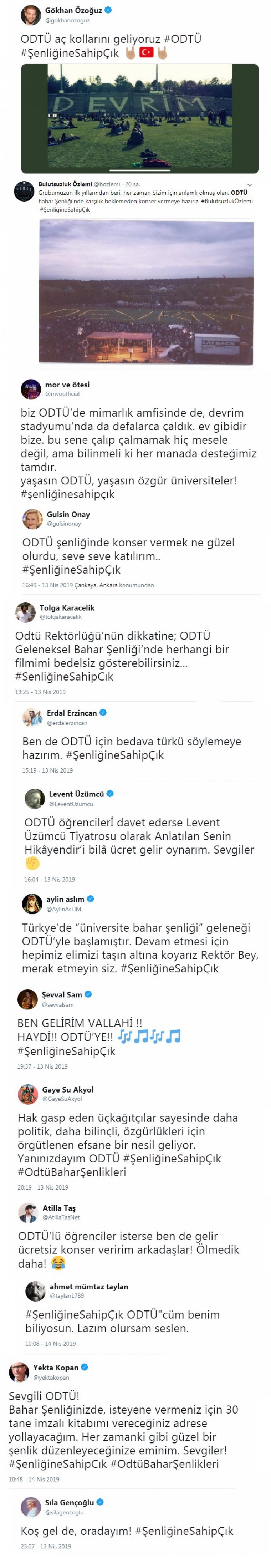 ODTÜ Bahar Şenlikleri'ne Destek Çığ Gibi Artıyor