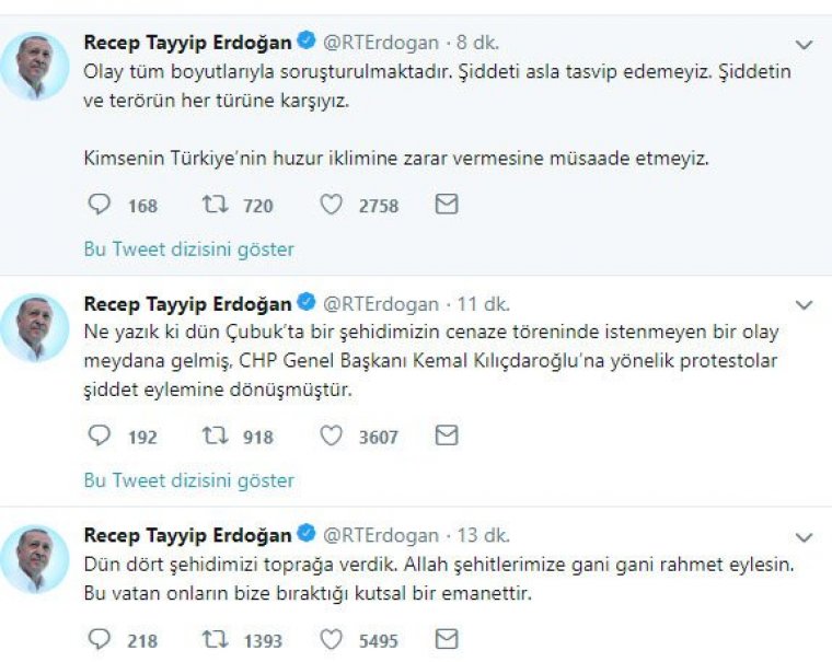 Erdoğan'dan Kılıçdaroğlu'na saldırı açıklaması: İstenmeyen olay