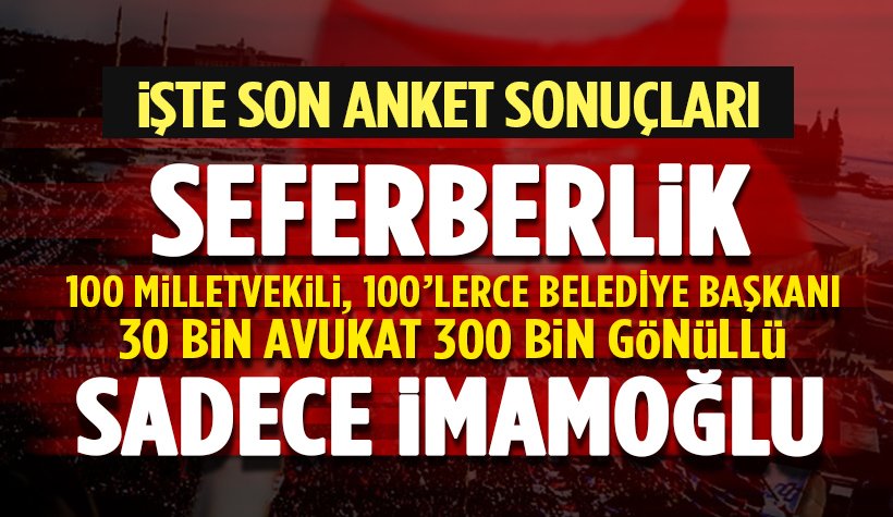 İşte CHP'nin masasındaki 23 Haziran anket sonuçları