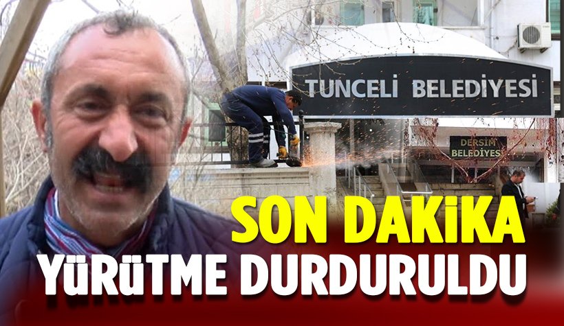 Tunceli Belediyesi 'Dersim'  kararına yürütmeyi durdurma kararı