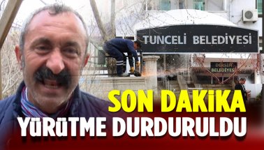 Tunceli Belediyesi 'Dersim'  kararına yürütmeyi durdurma kararı