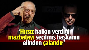 Genco Erkan'dan Erdoğan'a tepki: Hırsız, Seçilmiş Başkanın Mazbatasını Çalandır