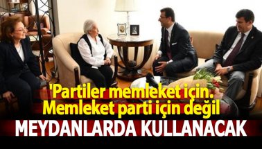 Celal Bayar'ın Kızı Nilüfer Gürsoy'dan İmamoğlu'na Yeni Slogan