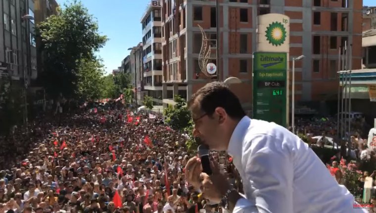 Ekrem İmamoğlu Kağıthane'de halka seslendi