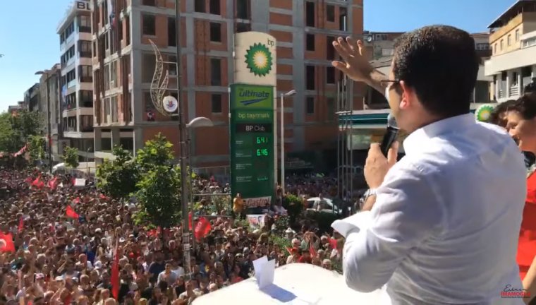 Ekrem İmamoğlu Kağıthane'de halka seslendi