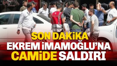 Ekrem İmamoğlu'na Cuma Namazı sonrası tatsız provokasyon